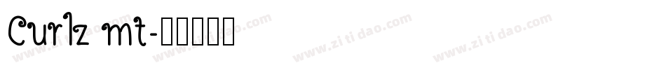 Curlz mt字体转换